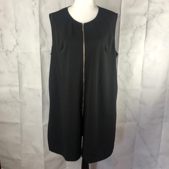 Simply Noelle Zippered Sleeveless Career Tunic - Picture 1 of 12